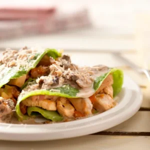 CREPE DE POLLO CON HONGOS